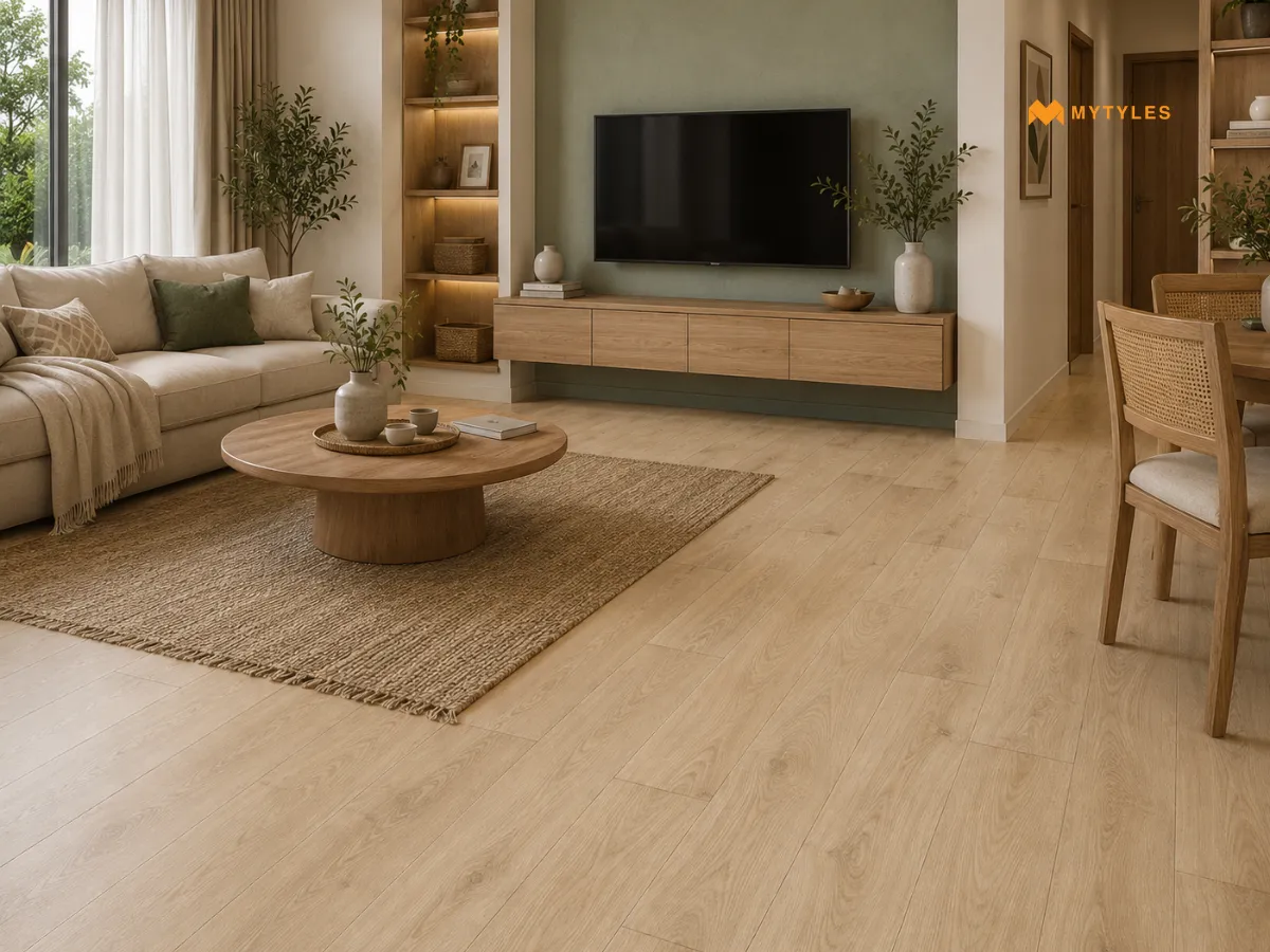 Light Oak Wooden Floor Tiles for a Softer Look
